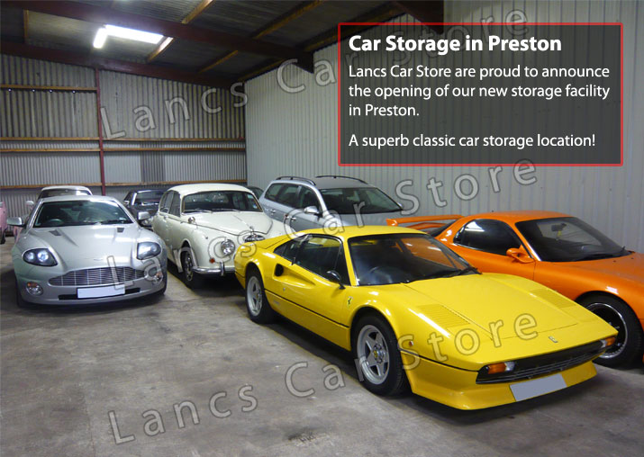 car storage in preston for classic cars